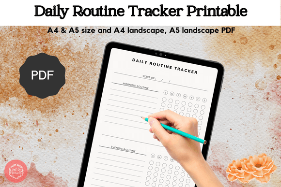 daily routine planner for mental health