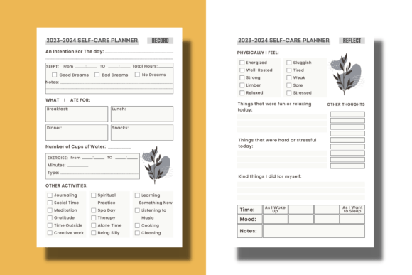 self care planner for busy moms