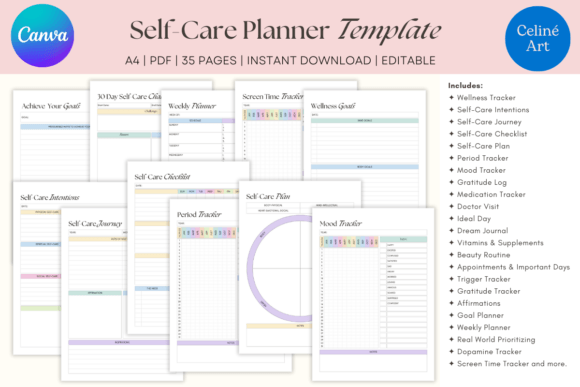 self care planner for busy moms