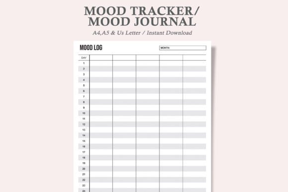 mood tracker printable for moms