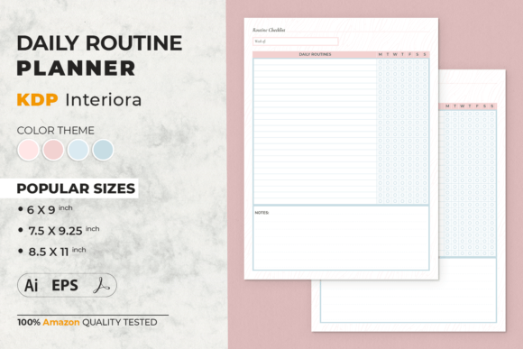 daily routine planner for mental health