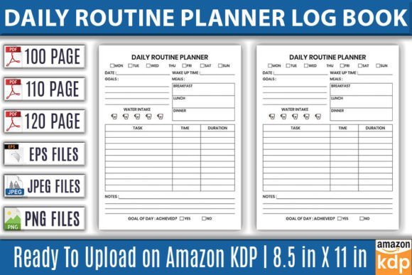 daily routine planner for mental health